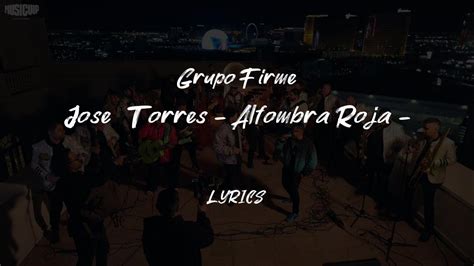 alfombra roja jose torres lyrics.